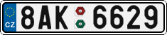 License plate of the Czech Republic, Cars (2001)