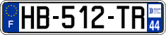 French license plate, SIV (ordinary)