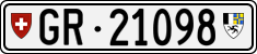 License plate of Switzerland, Cars