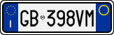 License plate of Italy, Cars (1994 year series)