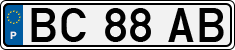 License plate of Portugal, Regular plates