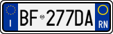 License plate of Italy, Cars (1994 year series)