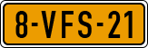 License plate of the Netherlands, Light Commercial Vehicles (1994 system)