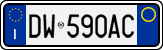 License plate of Italy, Cars (1994 year series)