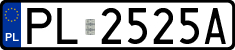 License plates of Poland, Regular car plates