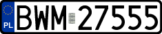 License plates of Poland, Regular car plates