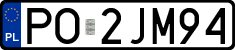 License plates of Poland, Regular car plates