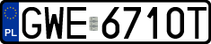 License plates of Poland, Regular car plates
