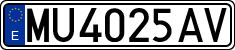 License plates of Spain, 1971 year series