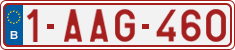 License plate of Belgium, Regular plates (2010)