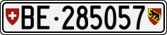 License plate of Switzerland, Cars