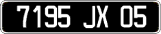 French license plate, FNI