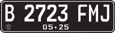 License plate of Indonesia, Regular plates