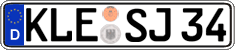 German license plate, Regular plates