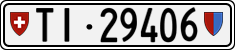 License plate of Switzerland, Cars
