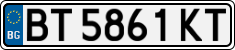 License plate of Bulgaria, Cars