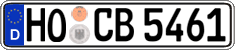 German license plate, Regular plates