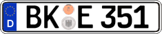 German license plate, Regular plates