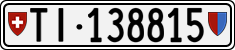 License plate of Switzerland, Cars