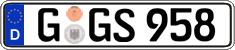 German license plate, Regular plates