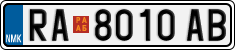 License plate of North Macedonia, Regular plates (2012)