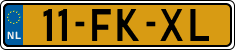 License plate of the Netherlands, Cars