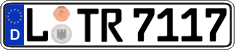 German license plate, Regular plates