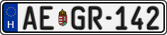 license plates of Hungary, Regular plates (2022)