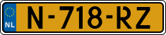 License plate of the Netherlands, Cars