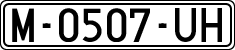 License plates of Spain, 1971 year series