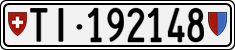 License plate of Switzerland, Cars