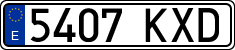 License plates of Spain, Ordinary (2000)