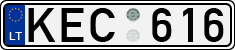 License plate of Lithuania, Cars