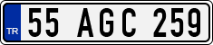 License plate of Turkey, Regular plates