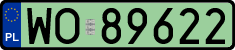 License plates of Poland, Electric vehicles