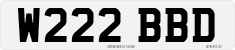License plate of the United Kingdom, 1983 year system