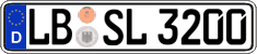 German license plate, Regular plates
