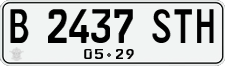 License plate of Indonesia, Regular plates