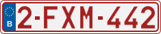 License plate of Belgium, Regular plates (2010)