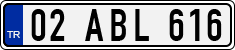License plate of Turkey, Regular plates