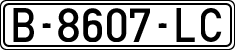 License plates of Spain, 1971 year series