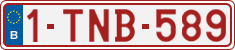 License plate of Belgium, Regular plates (2010)