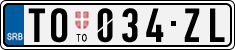 License plate of Serbia, Cars