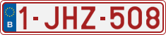 License plate of Belgium, Regular plates (2010)