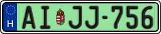 license plates of Hungary, Regular plates (2022)