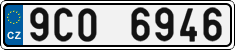License plate of the Czech Republic, Cars (2001)