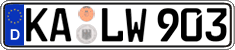 German license plate, Regular plates