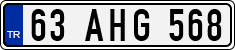License plate of Turkey, Regular plates