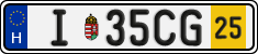 license plates of Hungary, Temporary (2022)