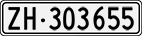 License plate of Switzerland, Cars